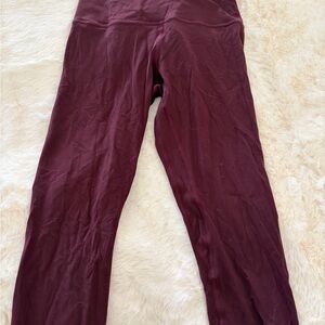 Lululemon Align Burgundy Leggings